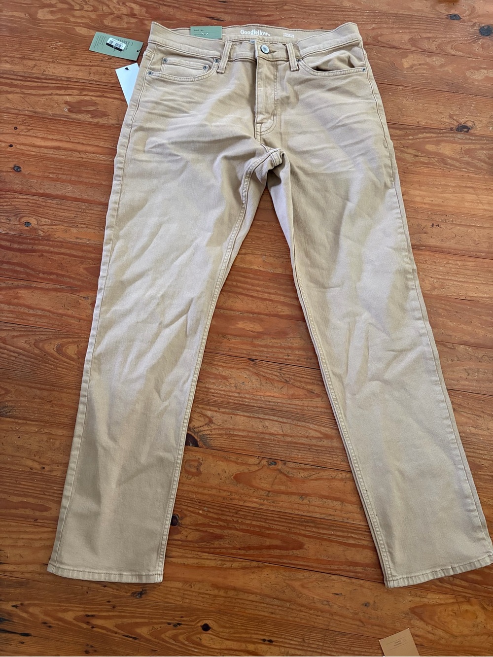 Goodfellow & Co Tan Slim Straight Chinos
